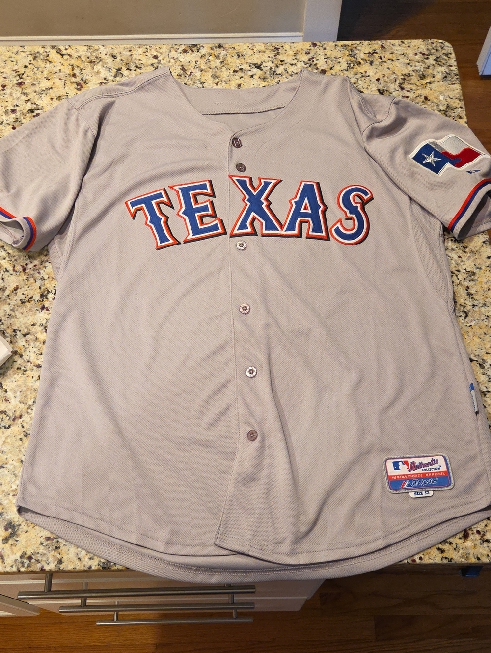 Majestic Authentic Collection CoolBase Texas Rangers Josh Hamilton Jersey.